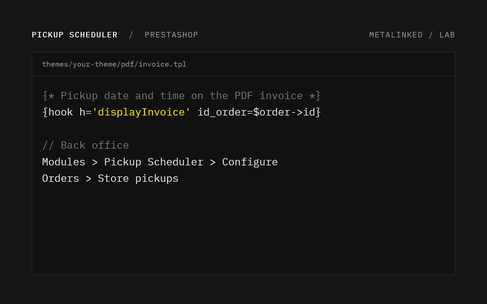 Pickup Scheduler
